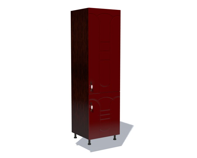 Corp pentru frigider incorporabil Zebra MDF tulip rosu